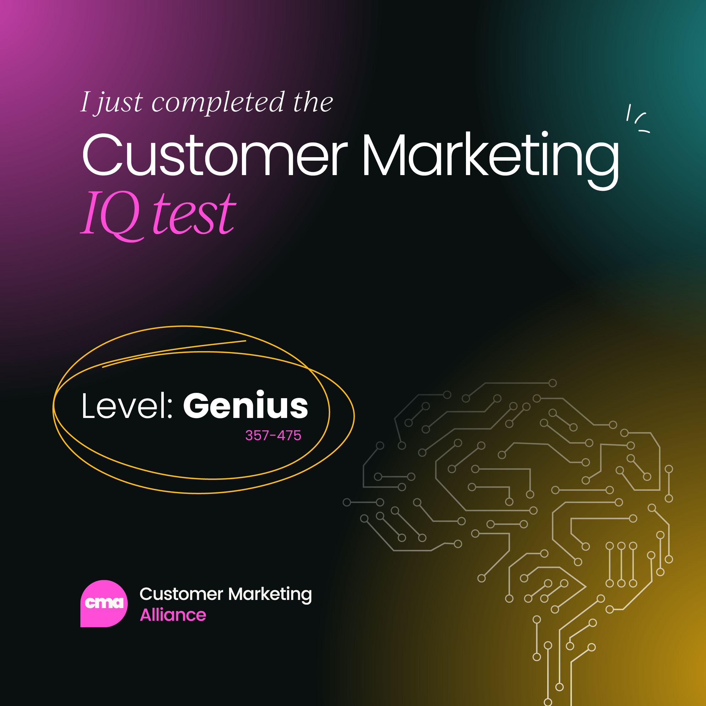 CMA IQ Test Genius
