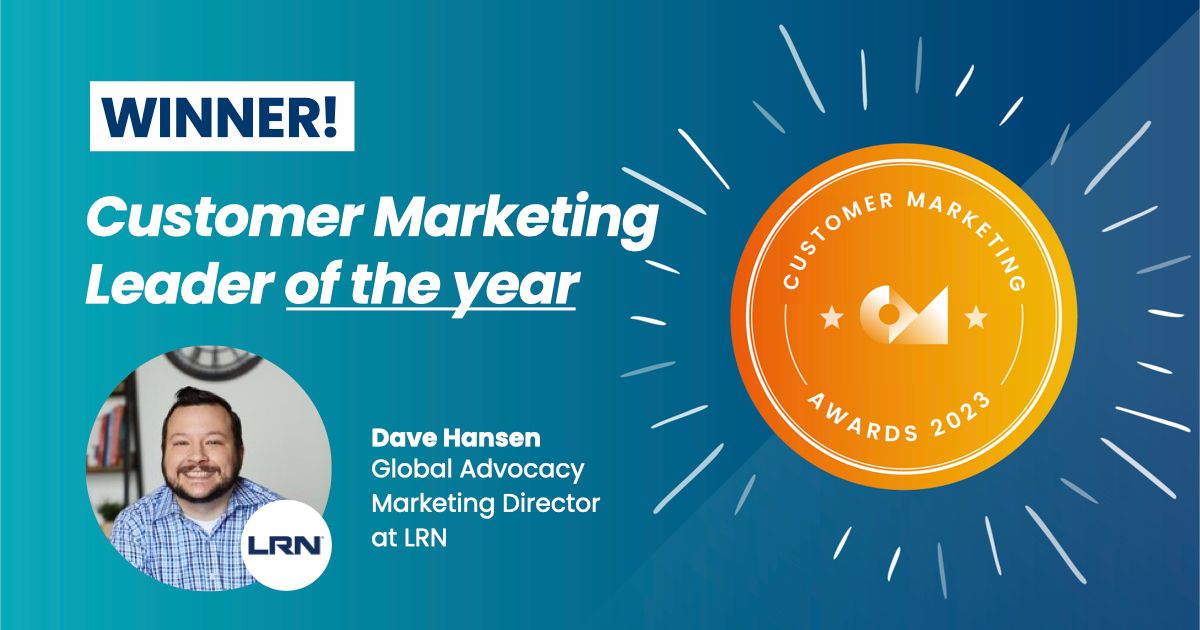 Dave Hansen, Global Advocacy Marketing Director at LRN.
